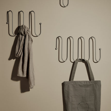 CURL coat rack Steel Gray small