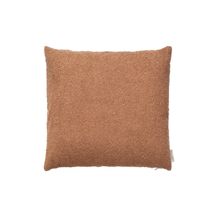 Housse de coussin BOUCLE Marron Rustique 40x40 cm