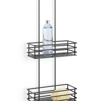 Estante de ducha IPARO para pared de vidrio (negro)