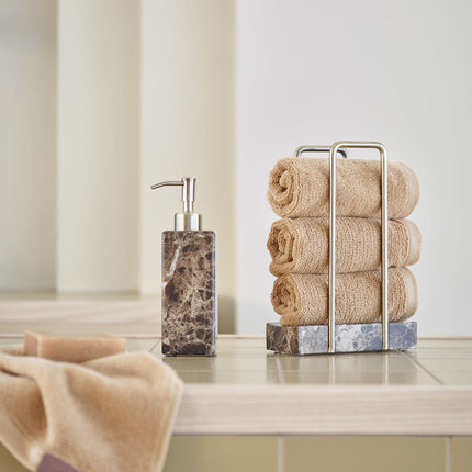 Guest towel holder HAMMAM Brown