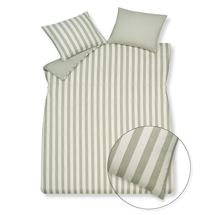 housse de couette <tc>HOME</tc> 97 Vert fumé 200x220 cm (coton/tencel)
