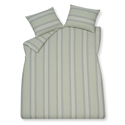 Housse de couette OSLO Vert fumée 240x220 cm (flanelle)