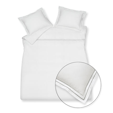 Housse de couette PURITY Naples Noir Cassé 240x220 cm (coton satiné)