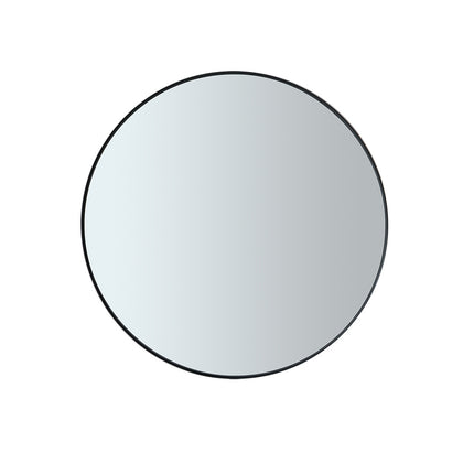 RIM vægspejl Sort 50 cm (røget glas)