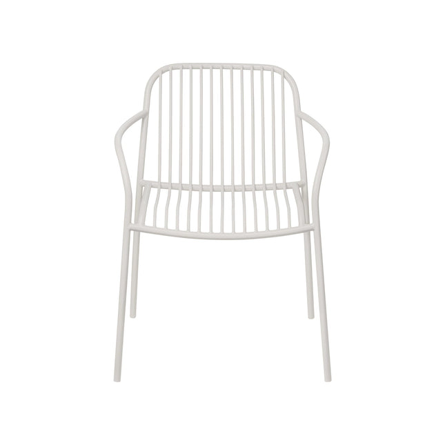 YUA WIRE Gartenstuhl Armlehne Seidengrau