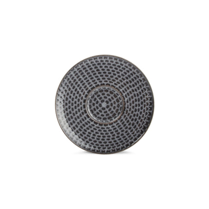 Tasse à expresso et soucoupe STITCH 90 ml gris (set/4)