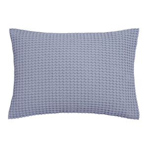 <tc>HOME</tc> Taie d'oreiller piqué bleu lavande 40x55 cm