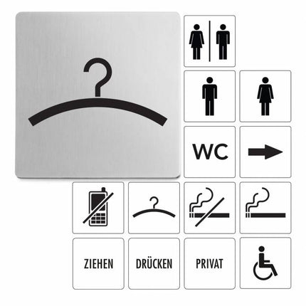 INDICI Piktogramm „Garderobe“ (Matte)