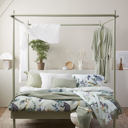 <tc>HOME</tc> Copriletto in piqué verde oliva chiaro 270x250 cm