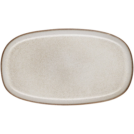 SAISONS flacher Teller oval 31 cm Sand