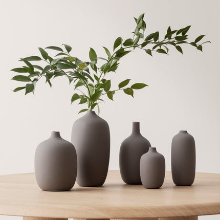 CEOLA Vase Amber Brown 19 cm