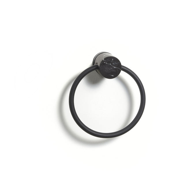 Anneau porte-serviette NERO Noir