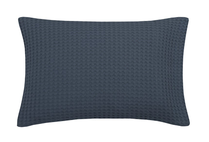 <tc>HOME</tc> Taie d'oreiller piqué bleu nuit 40 x 55 cm