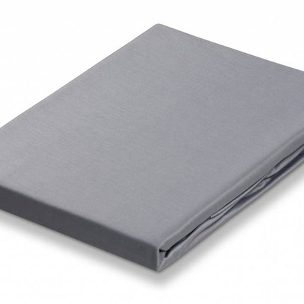 Drap-housse SATIN SOFT Gris Acier