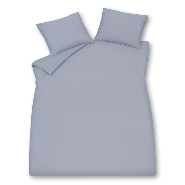 Copripiumino in COTONE LAVATO Blu Lavanda 200x220 cm