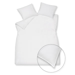 Housse de couette COTON LAVÉ Blanc 200x220 cm