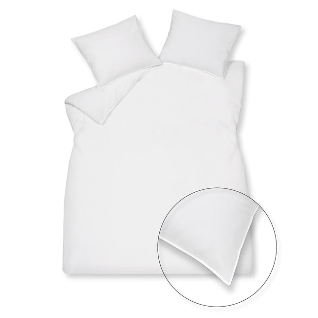 Copripiumino in COTONE LAVATO Bianco 200x220 cm