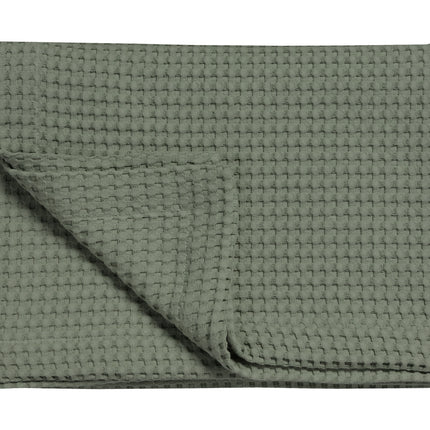 <tc>HOME</tc> Copriletto in piqué verde terra 270x250 cm