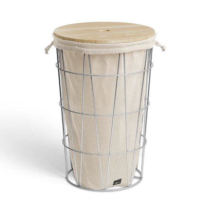 Tapa de madera para cesto de ropa SATONE