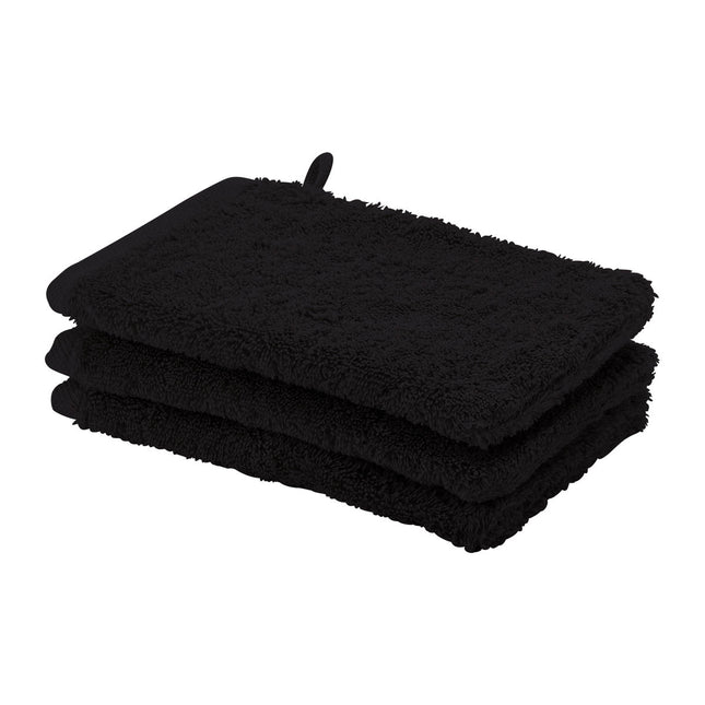 LONDON washcloth Black (set/6)