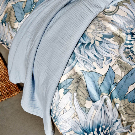 Copriletto PURE 68 Blu Polvere 160x250 cm