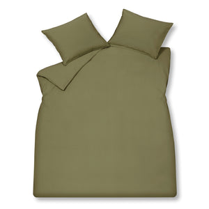 Housse de couette COTON LAVÉ Martini Olive 140x220 cm