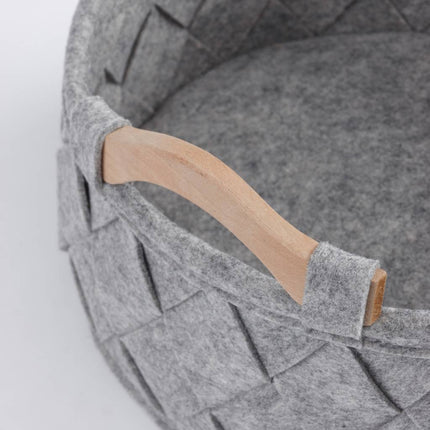 AMY storage basket Silver Gray small