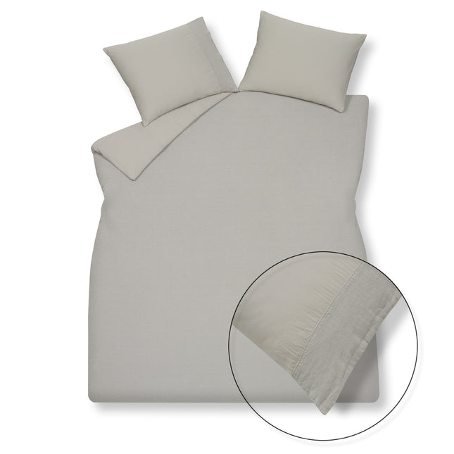 Copripiumino Pure 07 Cool Grey 200x220 cm (lino/cotone satinato)