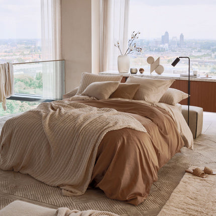 Bettbezug PURITY Monaco Off Black 140x220 cm (Satin-Baumwolle)