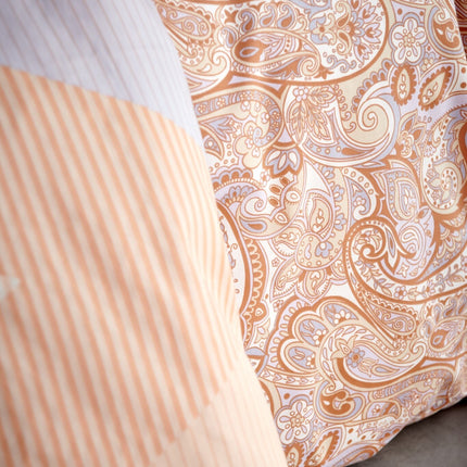 Housse de couette GLAZE Apricot Blush 240x220 cm (coton satiné)