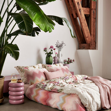 <tc>HOME</tc> Taie d'oreiller piqué rose sépia 40x55 cm
