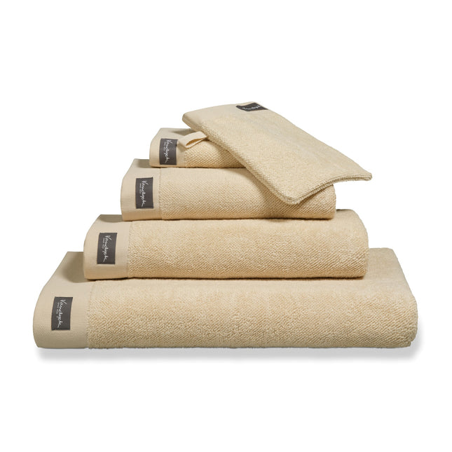 Serviette 60x110 cm <tc>HOME</tc> Uni Bleached Sand-207 (lot de 3)