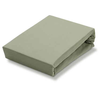 JERSEY SOFT topper fitted sheet Light Olive