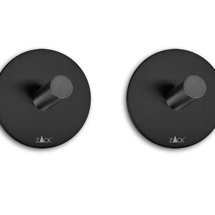 PECO towel hook self-adhesive set/2 (black)
