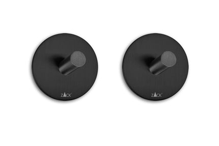 PECO towel hook self-adhesive set/2 (black)