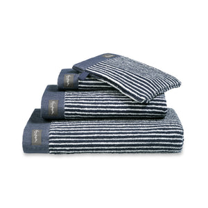 <tc>HOME</tc> Linge de bain Petit Ligne Encre bleue