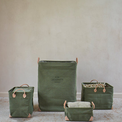 Panier à linge LUBIN Vert Sauge-582