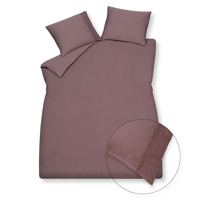 Copripiumino PURE 07 Brownie 200x220 cm (lino/cotone satinato)