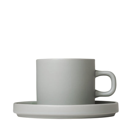PILLAR 2 taza de café 200 ml con platillo Mirage Grey