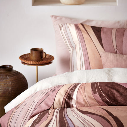 Taie d'oreiller PURE 07 Blush 60x70 cm (lin/coton satiné)