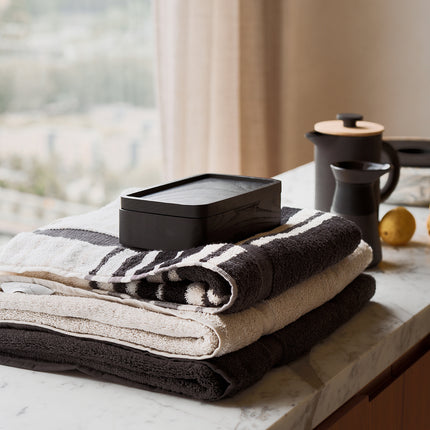Forfait : 2x serviette de bain + 2x gant de toilette RANGER Off Black