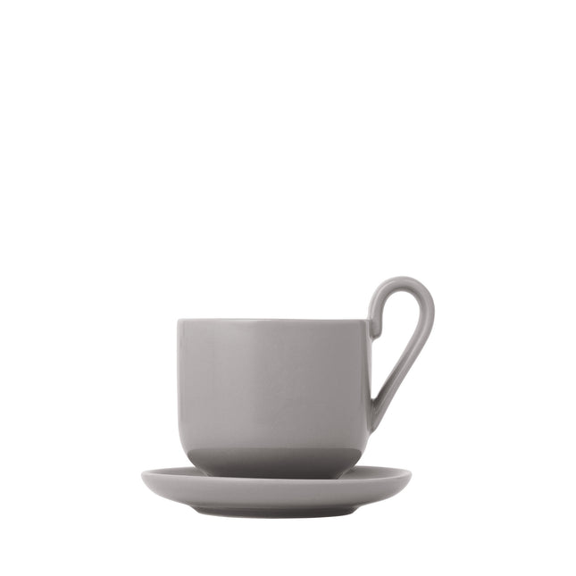 RO set/2 espresso cups with Mourning Dove saucer
