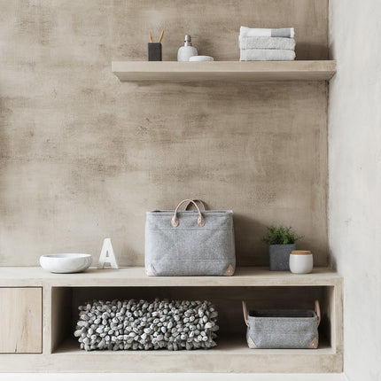 LUBIN laundry basket Silver Gray