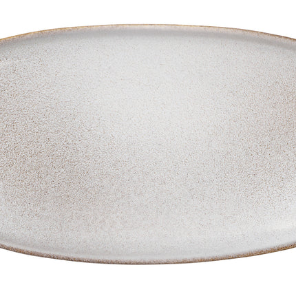 SAISONS assiette plate ovale 20 cm Sable