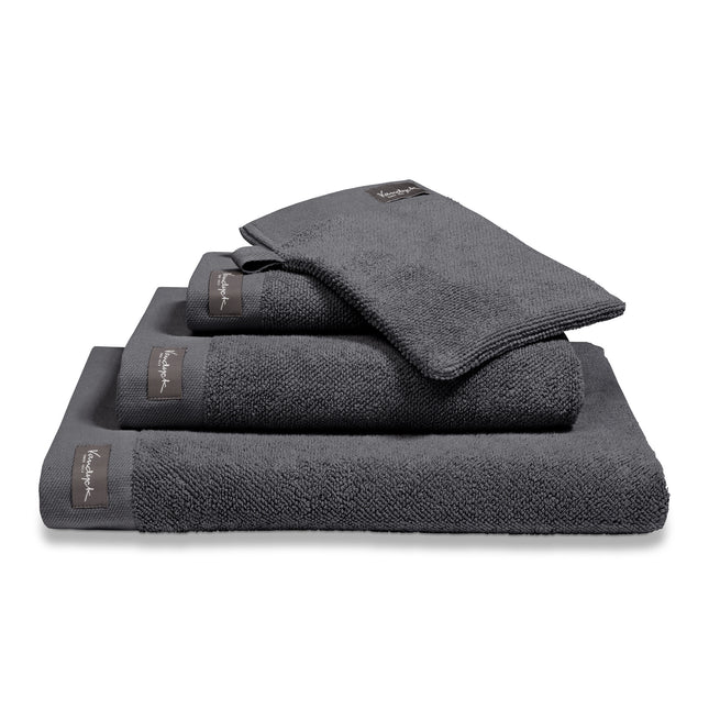 Waschlappen <tc>HOME</tc> Uni Off Black-198 (Set/6)