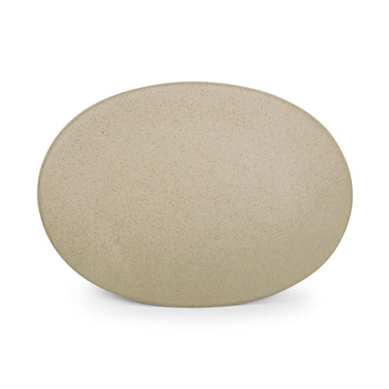 CIRRO flat plate oval 30 cm - Beige