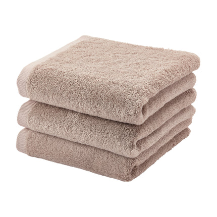 LONDON handdoek Nougat 55x100 cm (set/3)